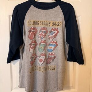 The Rolling Stones Tour Tee - Gray and Navy Blue